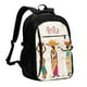 thumbnail image 1 of Balery Black African Woman Mochila con carga USB para hombre y mujer - Mochila impermeable y antirrobo para laptop con puerto USB para viajes, trabajo, 1 of 7