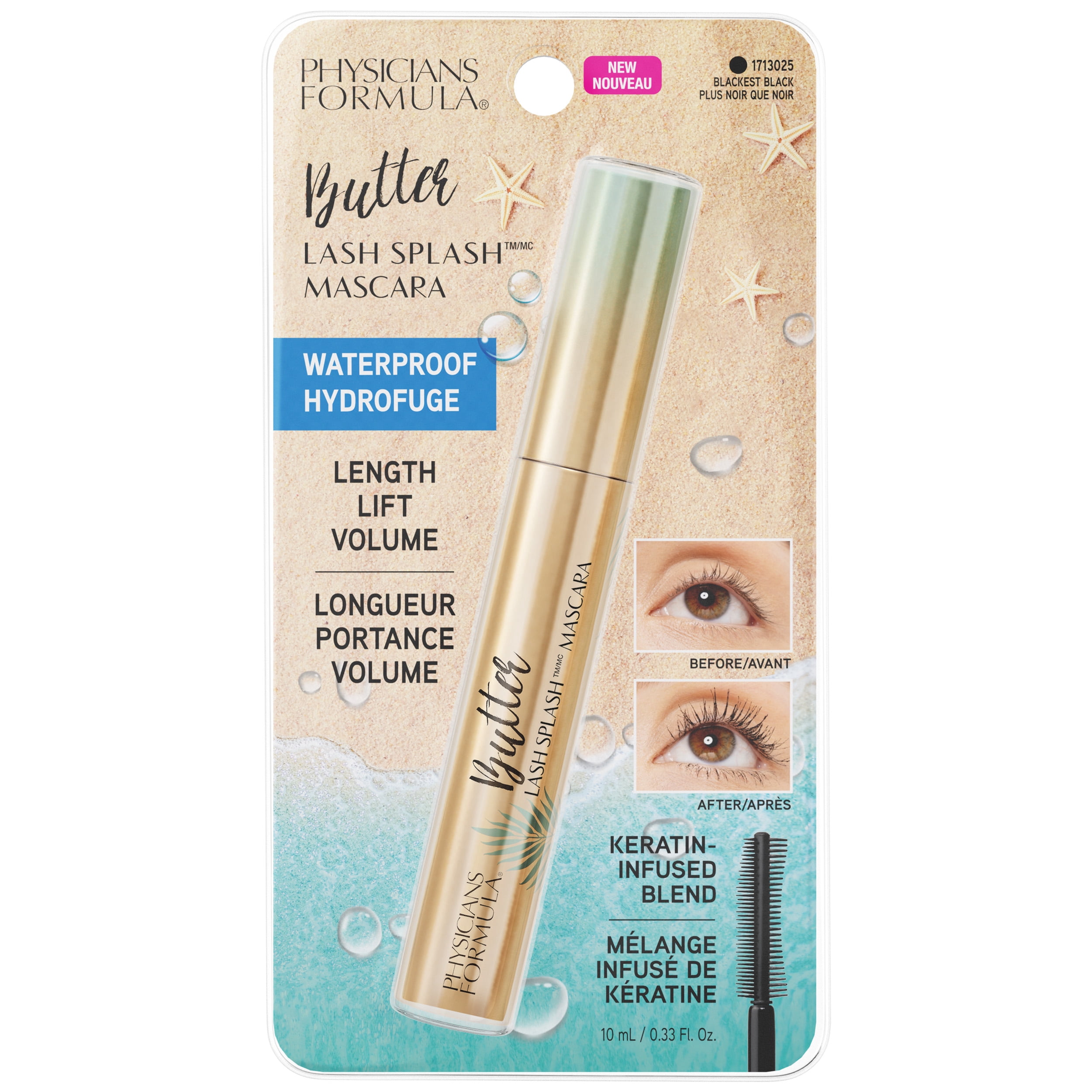 Physicians Formula Butter Lash Splash Mascara Blackest Black - 1 Piece