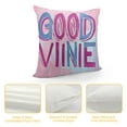 thumbnail image 4 of Good Vibes Only Fun Phrase Design by Daphne Polselli Throw Pillow, Pink, 4 of 5