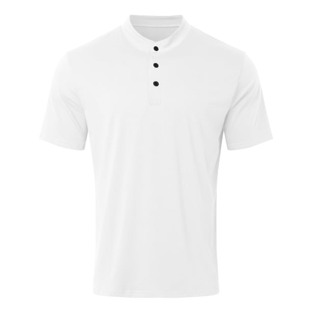 Polo informal de verano para hombre: polo deportivo con bolsillo con cremallera y tejido transpirable
