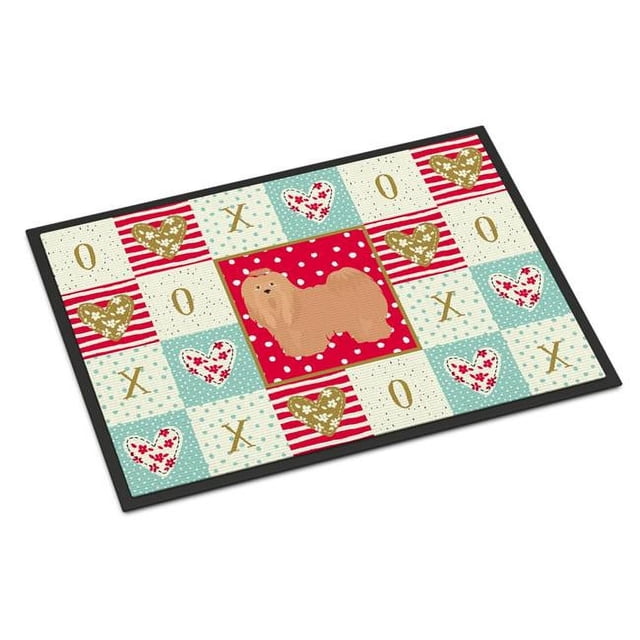 Carolines Treasures CK5856MAT Tapis Intérieur Ou Extérieur 18 x 27 Po Lhasa Apso No.1 Love