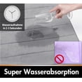thumbnail image 4 of Bath Mat, Soft and Comfortable, Super Water Absorption, Non-Slip, Thick, Machine Washable, Easy to Dry, for Bathroom Rug (Gray, 80 x 50cm), 4 of 5