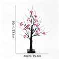 thumbnail image 3 of 2026 USB Battery Powered Light Up Table Tree, Black Artificial Decorative Tree with LED Ornament Lights, 60cm Spooky Halloween Desktop Centerpiece for Indoor Holiday Decor, 3 of 6