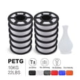 thumbnail image 3 of Filament 3D 10KG, 10KG 22 Lbs 1.75mm, Bonne Résistance aux Acides et Alcalis, Haute Transparence, Expérience d'Impression Plus Fluide, 3 of 7