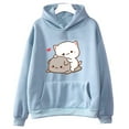 thumbnail image 3 of Mochi Peach And Goma Cute Cat Hoodie Sweatshirt for Girls Fashion Kawaii Cartoon Pullovers Women/Men Harajuku Aesthetic Hoodies, 3 of 7