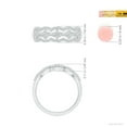 thumbnail image 5 of ANGARA Natural Diamond Anniversary Band in Two-Tone Gold in 14K White Gold for Women (Size-1.45mm| Color-G| Clarity-VS2) | April Birthstone, Anniversary, Jewelry Gift for Women | Natural Diamond Ring, 5 of 10