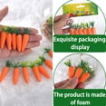 thumbnail image 4 of 12PCS Easter Artificial Carrot-Simulation Multiple Size Spring Foam Carrots Vegetables,Fall Harvest Thanksgiving Plastic Carrot for Home Kitchen Party DIY Decor 2.76x1.38in, 4 of 6