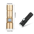 thumbnail image 1 of thinsony Lampe de Poche USB Mini Lampe de Poche Conduit Torche Professionnelle Extérieure Petites Torches d'Urgence pour le Camping Randonnée Pêche Noir, 1 of 9
