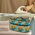 thumbnail image 2 of HELLHERO Sunflower Design Protective Steam Iron Carrying Bag Compatible with Full-Size Irons and Accessories Lightweight Steamer Organizer Garment Steamer Box Travel Steamer Holder, Case Only, 2 of 6