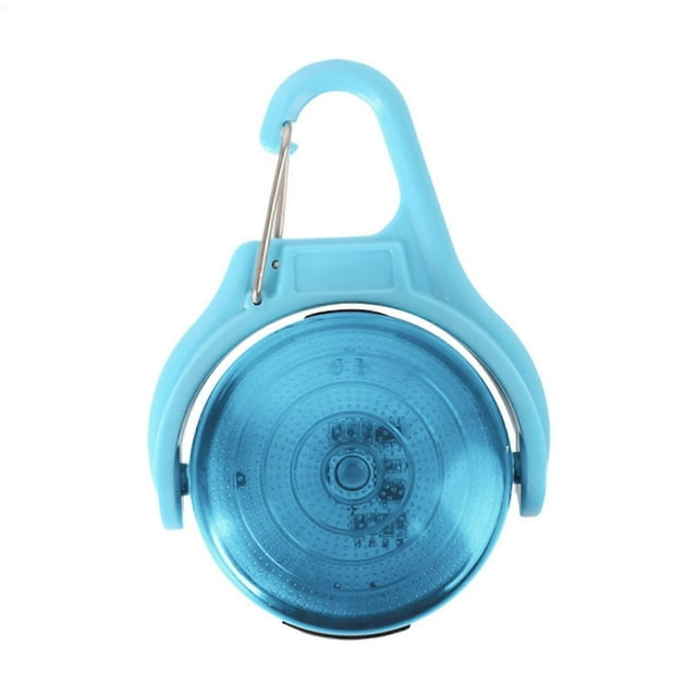Rechargeable LED ClipOn Light for Dogs, MultiColor Safe Night Walking USB, IPX8 Outdoor Pet Safety Ad Blue