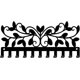 thumbnail image 1 of Ganchos con patrón de rizos para llaves, organizador de llaves de pared para puerta, correa de perro, hojas, gancho decorativo con tornillos, decoración artística., 1 of 9