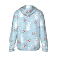 thumbnail image 3 of Balery Easter Rabbit Men's Women's UPF 50+ Sun Protection Lightweight Hoodie Performance Long Sleeve Shirt for Fishing Running-3X-Large, 3 of 9