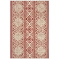 thumbnail image 6 of SAFAVIEH Beach House Kiaran Southwestern Indoor/Outdoor Area Rug Red/Cream, 6'7" x 6'7" Round, 6 of 7
