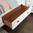 thumbnail image 3 of Furniture of America Senoma Kids Solid Wood Full Platform Bed, White, 3 of 6