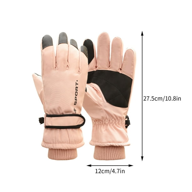 Guantes Cálidos De Invierno Guantes De Esquí Para Actividades Al Aire Libre Snowboard Trabajo L Gris