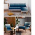 thumbnail image 6 of Navy Blue Ombre Couch Cushion Covers Stretch, Washable Sofa Seat Covers Individual Seat Cushion Sofa Slipcovers Contemporary Gradient Abstract Art Couch Cover Furniture Protector L-1PCS, 6 of 7