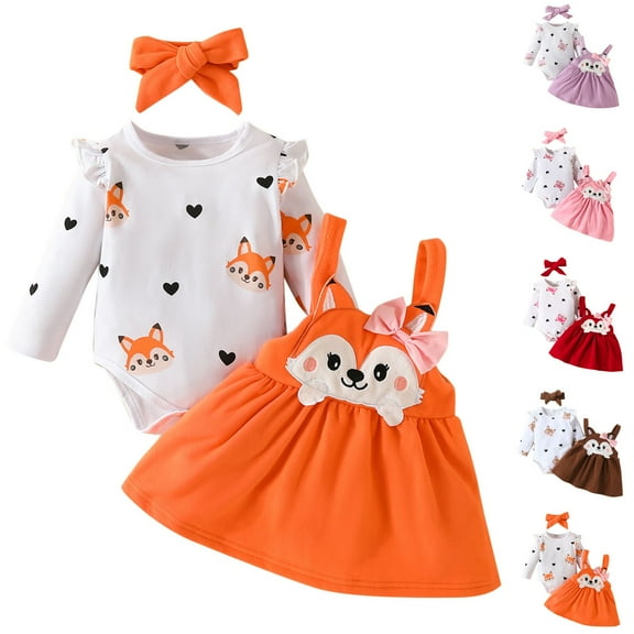 Fesfesfes Girls 4T Outfits Long Sleeve Hooded Set Sweater Pocket Round Neck Sweater Long Pants Set Top And Pants Two-piece Set