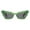 Green Tortoise (Black), variant on Women's Sunglasses Trapezoid Cat Eye Butterfly Scalloped Edges UV400 Green Tort