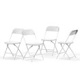 Nazhura Foldable Folding Chairs Plastic Outdoor/Indoor 650LB Weight