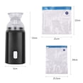 thumbnail image 3 of Electric Pump with Vacuum Storage Bags with USB Cable 5 Storage Bags Rechargeable Portable for Travel Home Use Save Space Black, 3 of 8