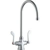 Elkay Lk500gn08t4 1.5 GPM Deck Mounted Double Handle Utility Faucet - Chrome