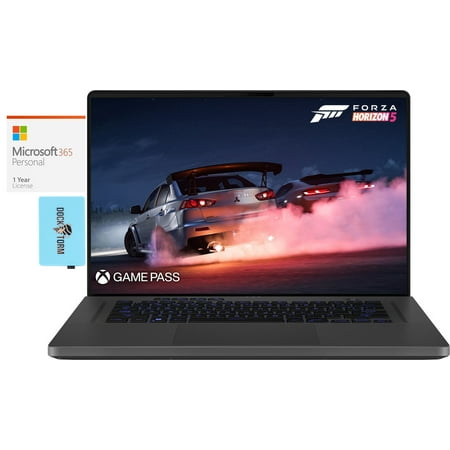 ASUS ROG Zephyrus G16 Gaming/Business Laptop (Intel i7-13620H 10-Core, 16.0in 165 Hz Wide UXGA (1920x1200), GeForce RTX 4060, 16GB RAM, Win 11 Pro) with Microsoft 365 Personal , Dockztorm Hub