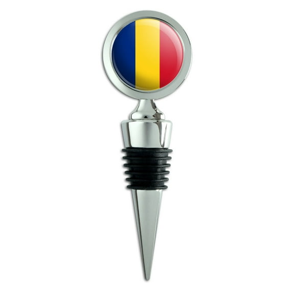 Romania National Country Flag Wine Bottle Stopper
