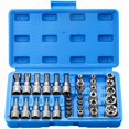 thumbnail image 1 of Juego profesional de 34 puntas Torx y E-Torx con cabeza de estrella., 1 of 5
