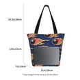 thumbnail image 3 of Fotbe Bowling Ball And Flame Bolsa de Playa con Estampado, Bolsa de Hombro, Bolsa de Mano Espaciosa, Bolsa de Viaje Ligera, Bolsa de Compras Versátil, 3 of 6