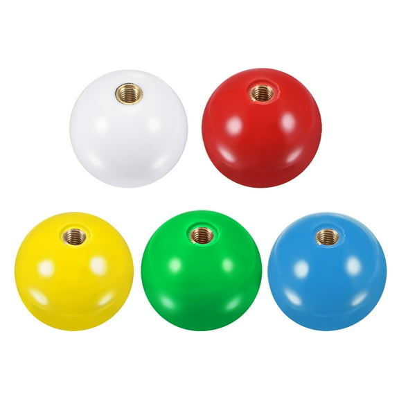 Uxcell Red/Green/White/Yellow/Blue Joystick Head Rocker Ball Top Handle Arcade Game Replacement