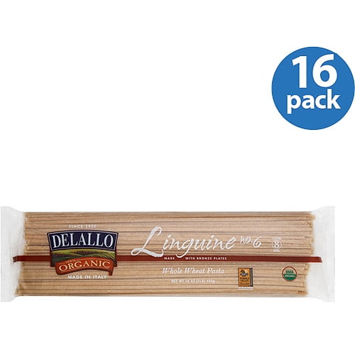 (16 Packs) DeLallo 100 Organic Whole Wheat Linguine Pasta, 1lb 2.92