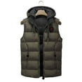 thumbnail image 2 of Vedolay Jackets for Men Thick Warm Parka Jackets Hooded Outwear Coffee,L, 2 of 4