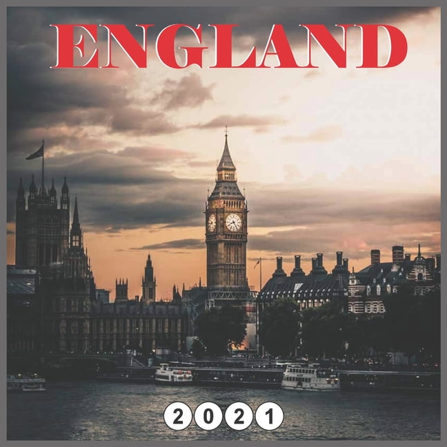 England 2021 Calendar, Wall and disk 16 Months Calendar (Paperback