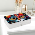 thumbnail image 6 of Cat PU Leather Jewelry Organizer with Removable Compartment, Portable Decorative Box, Storage Box, and Earring Organizer, 6 of 6