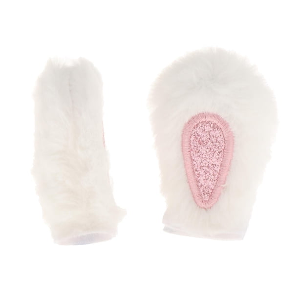 Orejas decorativas para casco, divertidas y cómodas, para montar a caballo. Conejo Blanco