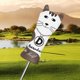 thumbnail image 3 of Golf Wood Headcovers Forro de felpa Cuello largo Golf Club Head Cover para regalo unisex Café kusrkot Funda para palos de golf, 3 of 8