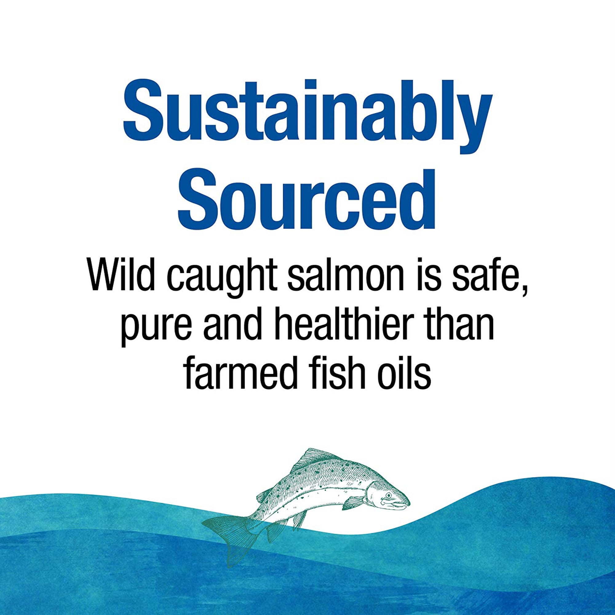 Natural Factors Wild Alaskan Salmon Oil Provides Omega-3, EPA, DHA & Vitamin D, Supports Brain & Heart Health, 180 Softgels