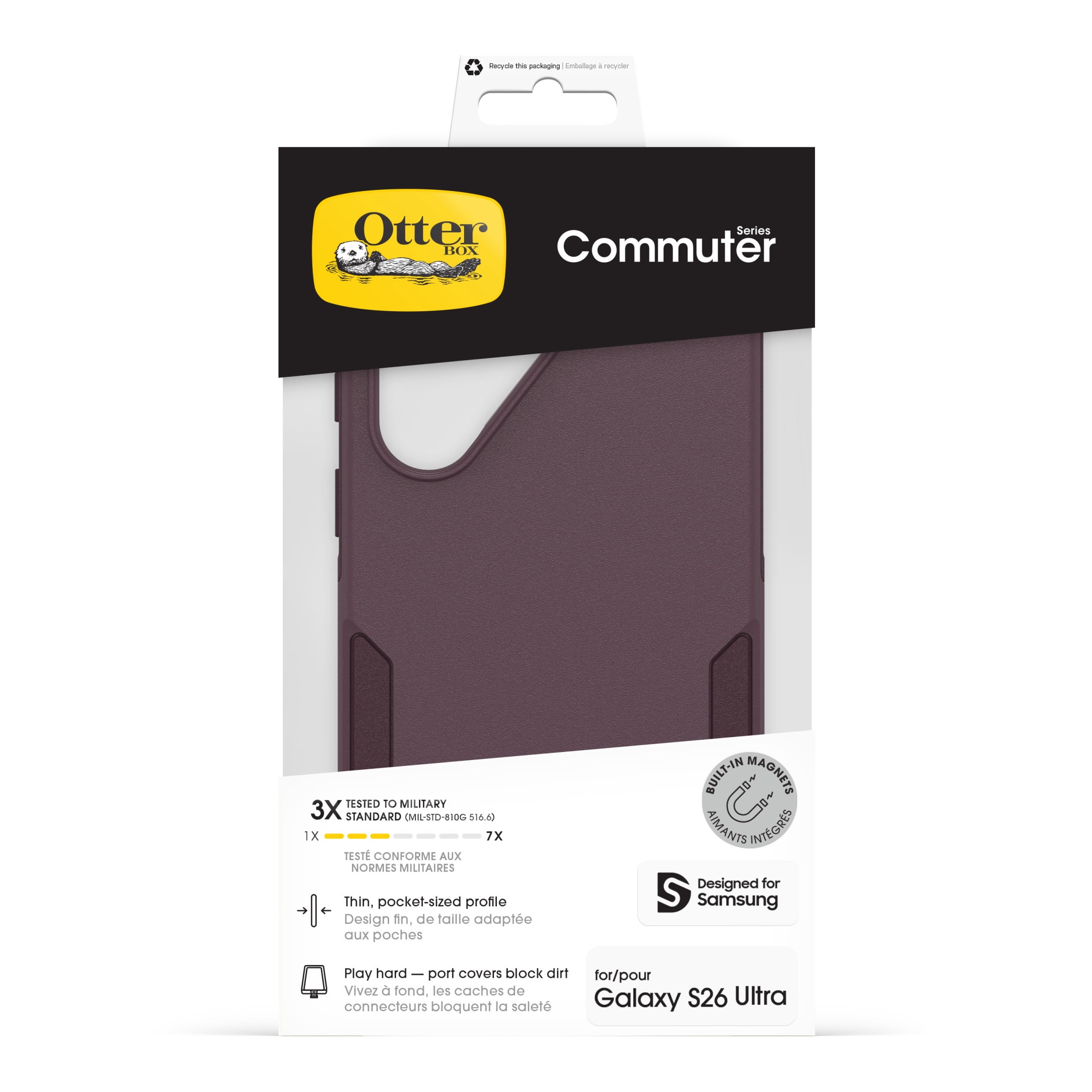 OtterBox Commuter Series Case with Magnets  for Samsung Galaxy S26 Ultra - Purple