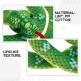 thumbnail image 4 of HOOWIFFY Green Plush Snake Model with Fine Craftsmanship Realistic Lifelike Decor Prop, 4 of 7