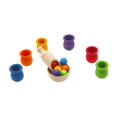 thumbnail image 2 of Bola clasificadora de colores del arcoíris en taza, juguetes educativos para edades tempranas, clasificación sensorial de colores para niños, regalos, 2 of 9