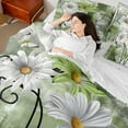 thumbnail image 4 of Erosebridal Spring Daisy Bedding Sets Queen Size,Green Gradient Graffiti Comforter Sets with Sheets,Oil Painting Bed in a Bag Queen Size,Super Cozy Room Decoration Reversible,7 Pieces, 4 of 6