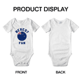 thumbnail image 3 of Newest New Zealand National Soccer Team Fan Cute Baby Rompers Newborn Clothes Outfits (White, 3-6 Months), 3 of 5