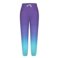 thumbnail image 4 of Dagugfen Joggers for Women Elastic Waist Stretchy Drawstring Running Pants Outdoor Workout Casual Pants with Pockets Multi Color, 4 of 6