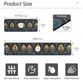 thumbnail image 3 of Yayeee Faucet Mat for Kitchen Sink 14.7" Diatomite Long Splash Guard Pad, Navy Blue Art Pattern, 2 Pack, 3 of 7