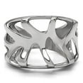 thumbnail image 3 of High polished (no plating) Stainless Steel Ring with No Stone for Women Minimalist Theme No Stone Stone Color Style TK146 Size 9, 3 of 5
