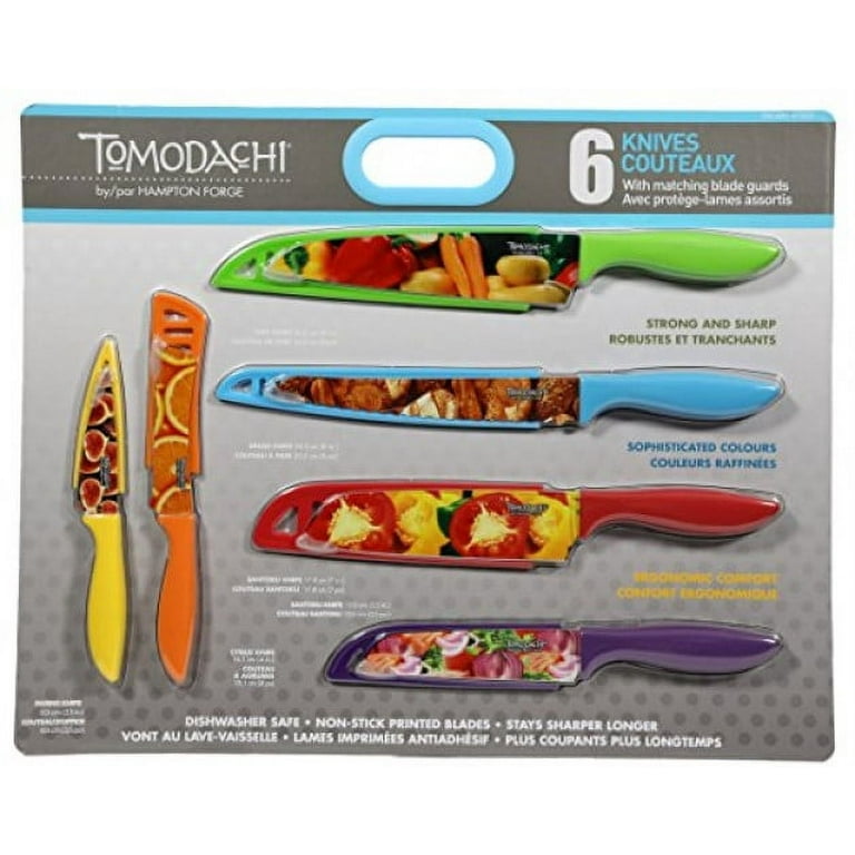 COLORFUL 5-PIECE SET OF TOMODACHI KNIves