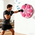 thumbnail image 4 of Hearth & Gear Machine de Boxe Murale Musicale avec Connexion de Boxe Lumières LED Colorées 5 Vitesses Réglables Modes d'Entraînement Multiples Roue de Yoga Sangle de Flexibilité Robuste pour Danse Traversin de Yoga Rectangulaire, 4 of 7