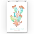 thumbnail image 2 of Coastal Prickly Pear, Opuntia Littoralis, Watercolor Succulents (24x36 Giclee Gallery Art Print, Vivid Textured Wall Decor), 2 of 3