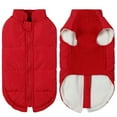 thumbnail image 7 of Windproof Dog Winter Coat Soft Dog Jacket Warm Dog Vest Cold Weather Pet Apparel for Small Medium Dogs,Wine Red,S, 7 of 7