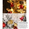 thumbnail image 6 of Gcvizuso Christmas Tree, Christmas Tree Decorations, New Flocking Small Tree Green Table Decoration Christmas Tree Christmas Decoration Mini Table Decoration Holiday Props, 6 of 7